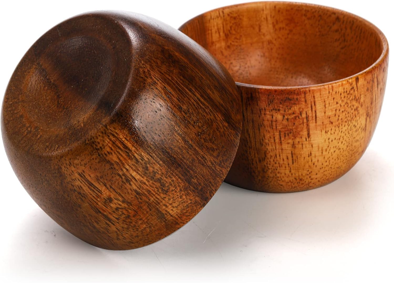 Lyellfe tazones acacia para snacks, prácticos y decorativos en la mesa.