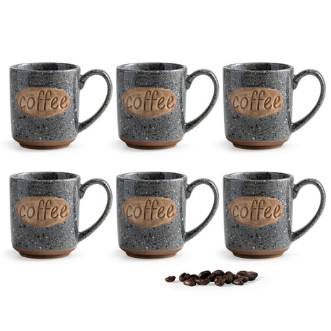Conjunto LYEOBOH de tazas expreso grises para servir café en casa