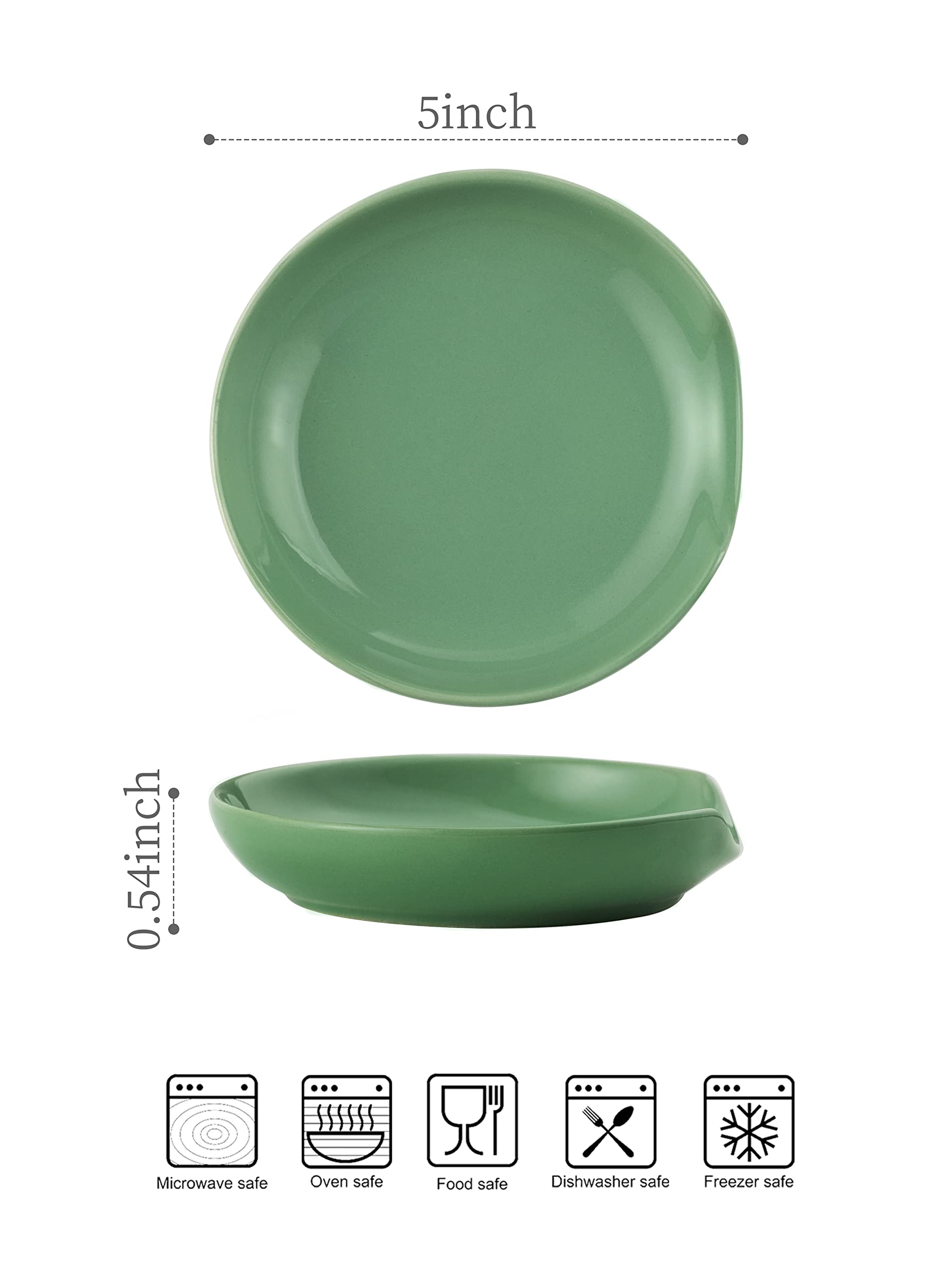 LYEOBOH reposacucharas para estufa verde, ideal para secar cucharas y otros utensilios.