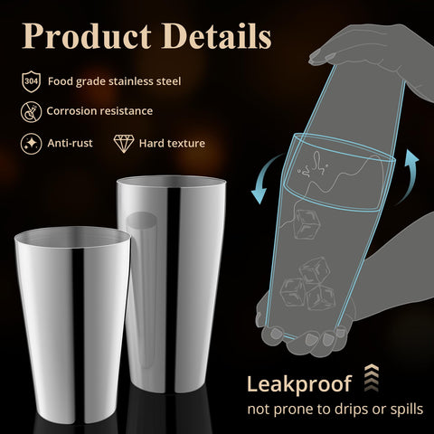 LyhoCink coctelera, acero inoxidable 304, duradera para uso diario en la barra.