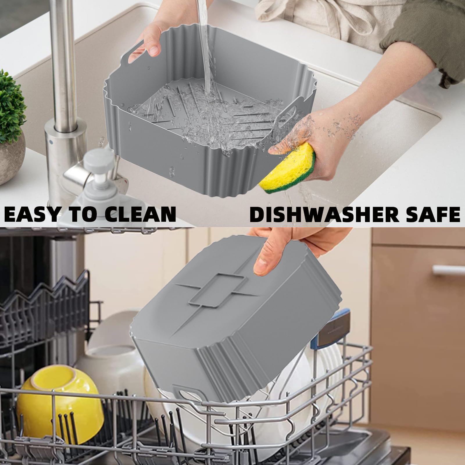  LYHOLKEER forro resistente a 450°F, reutilizable y duradero para freidora de aire