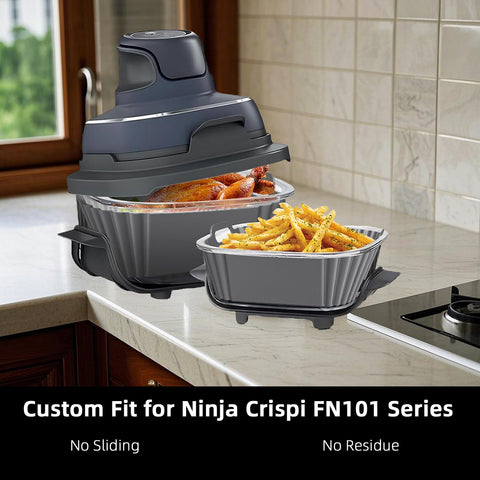 Liner de silicona LYHOLKEER para Ninja FN101, contenedor de 6 cups fácil de limpiar.