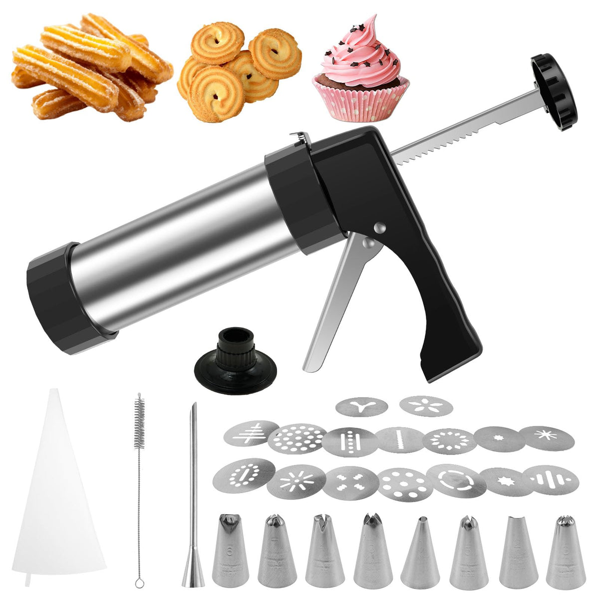 LYIYEYAN máquina para churros en acero inoxidable, churros crujientes y consistentes.