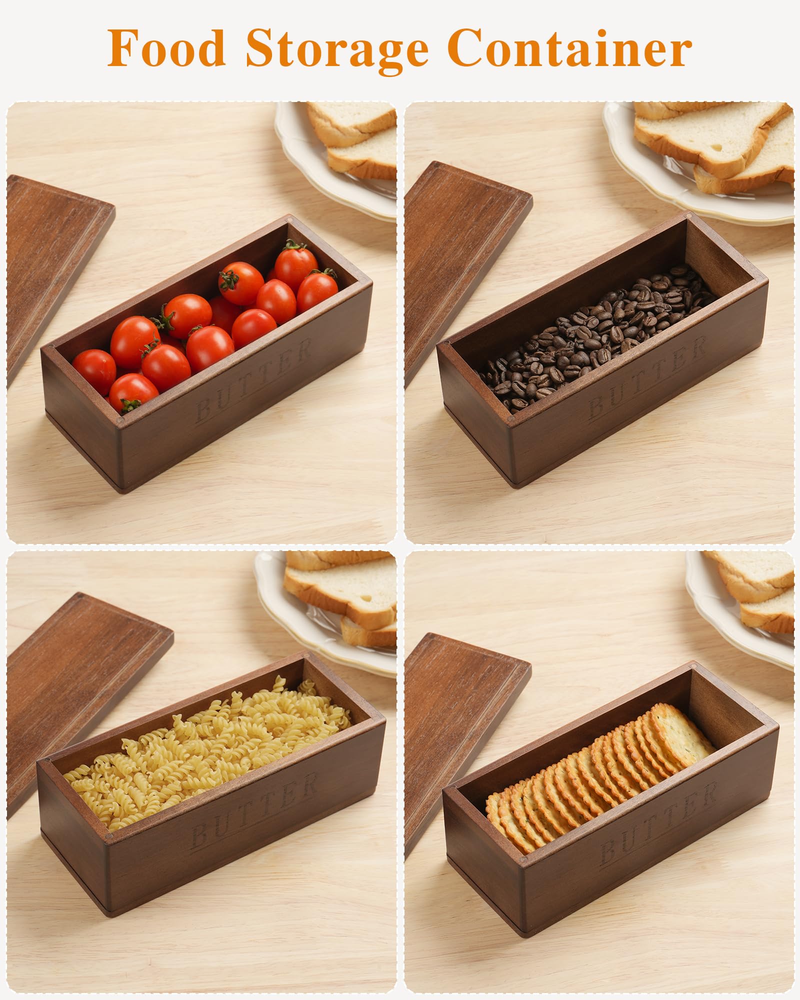 Almacenamiento versáltil para especias o chocolate con tapa.