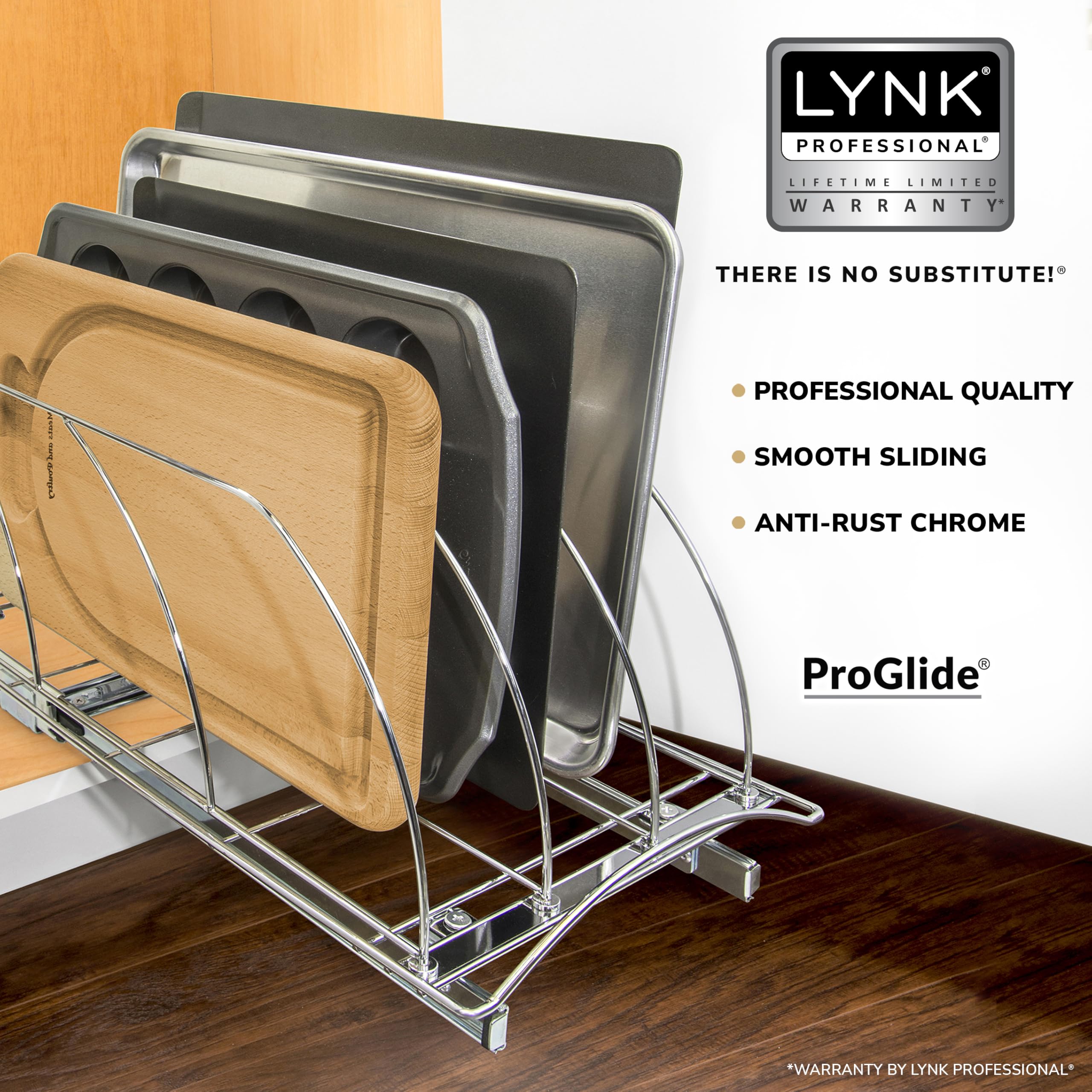 LYNK PROFESSIONAL Deslizable para bandejas de hornear al alcance y visibles.
