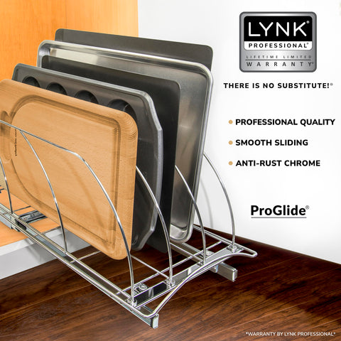 LYNK PROFESSIONAL Deslizable para bandejas de hornear al alcance y visibles.