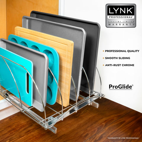 LYNK PROFESSIONAL Divisores de acero pesado mantienen cada pieza estable.