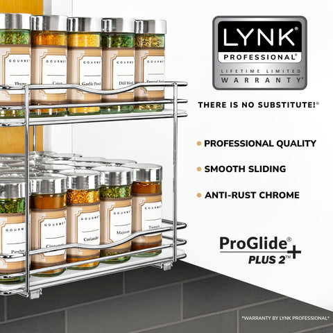 Lynk Professional Doble Estante Deslizante, organización eficiente en cocina