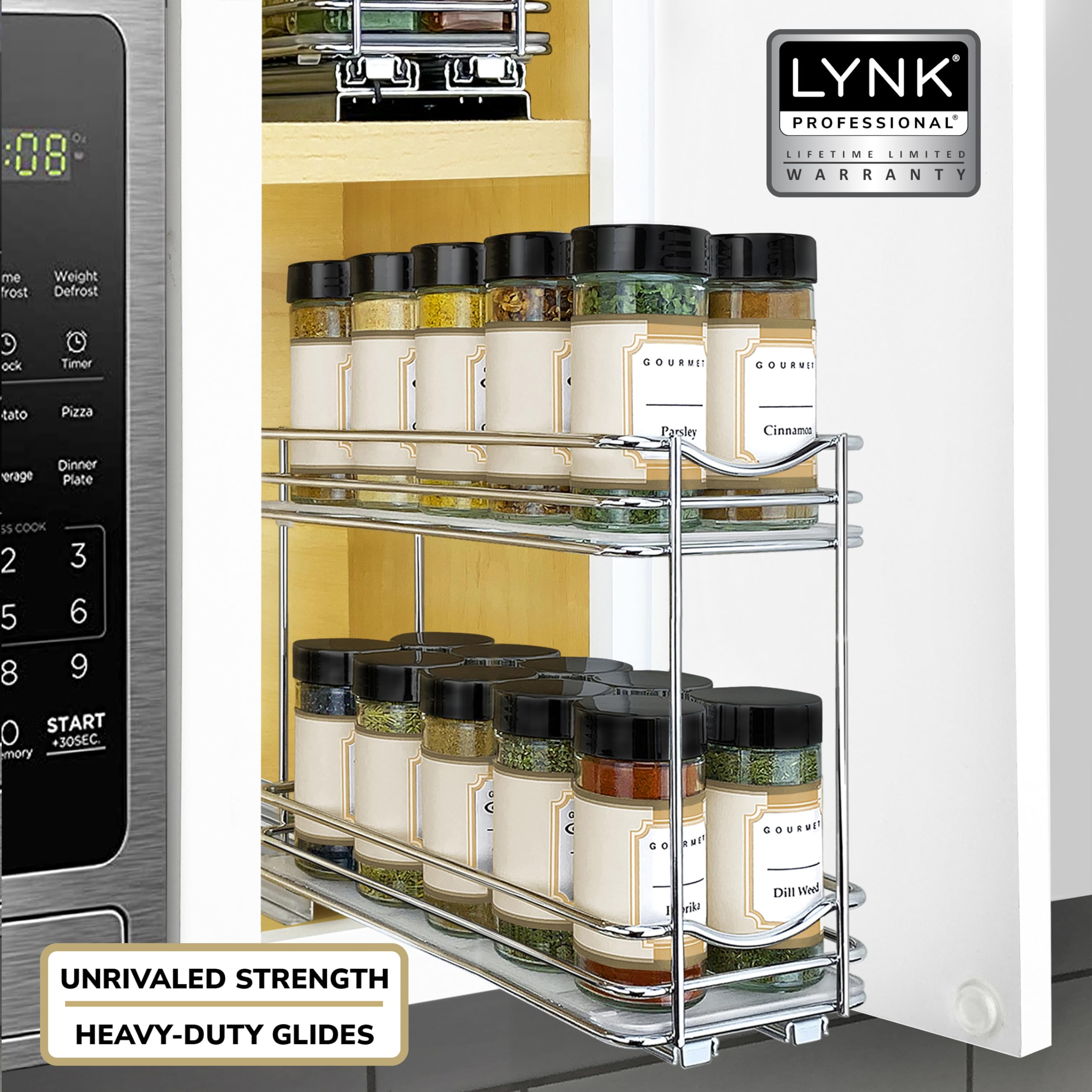 LYNK PROFESSIONAL instalación rápida con dos tornillos traseros, sin mediciones.