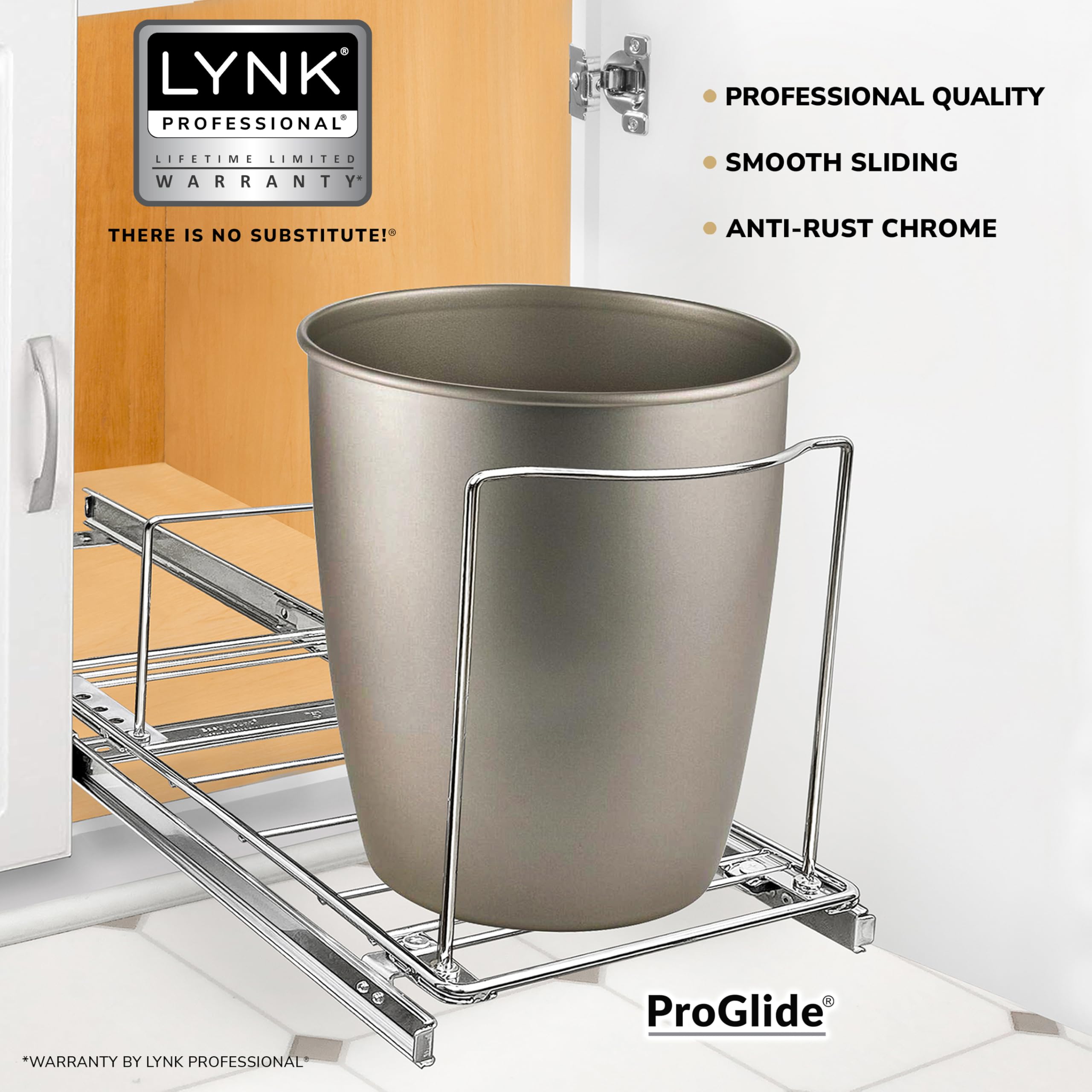 Lynk Professional Sistema Deslizante para Armario mejora la organización de contenedores.