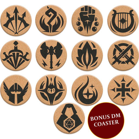 Lynx posavasos D&D de corcho, conjunto de 12, para proteger superficies.