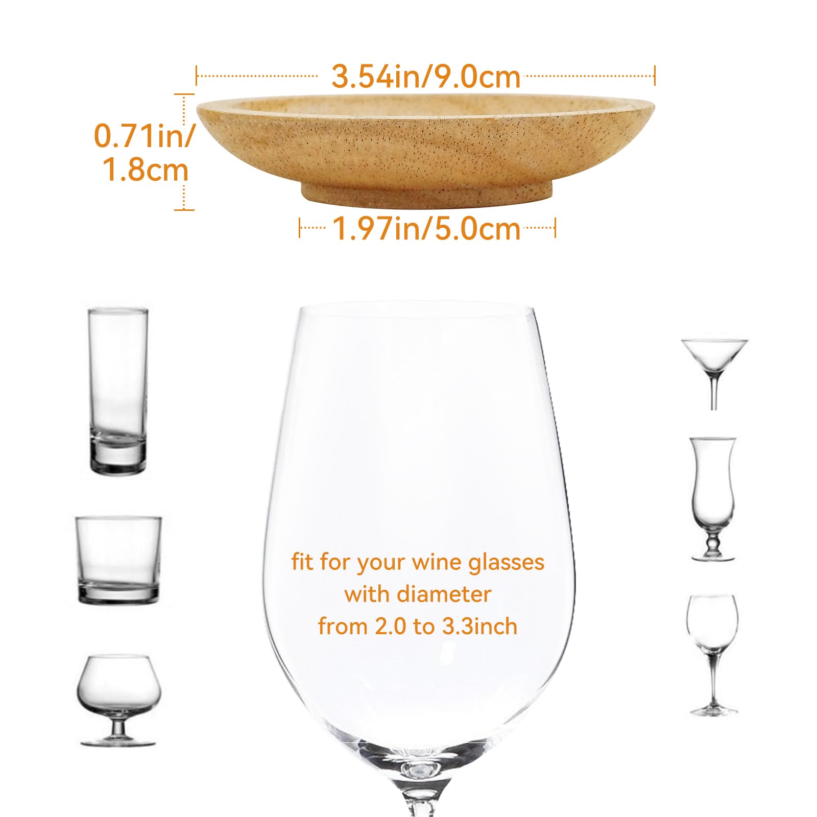 Lyonbi tapas para copa de vino, orden y estilo en la mesa.