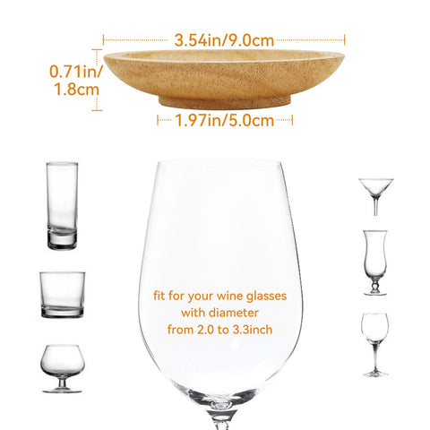Lyonbi tapas para copa de vino, orden y estilo en la mesa.
