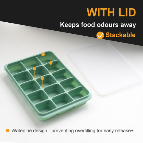 Bandejas LYQOQYL de hielo, desmolde flexible para cubos perfectos y sin esfuerzo.