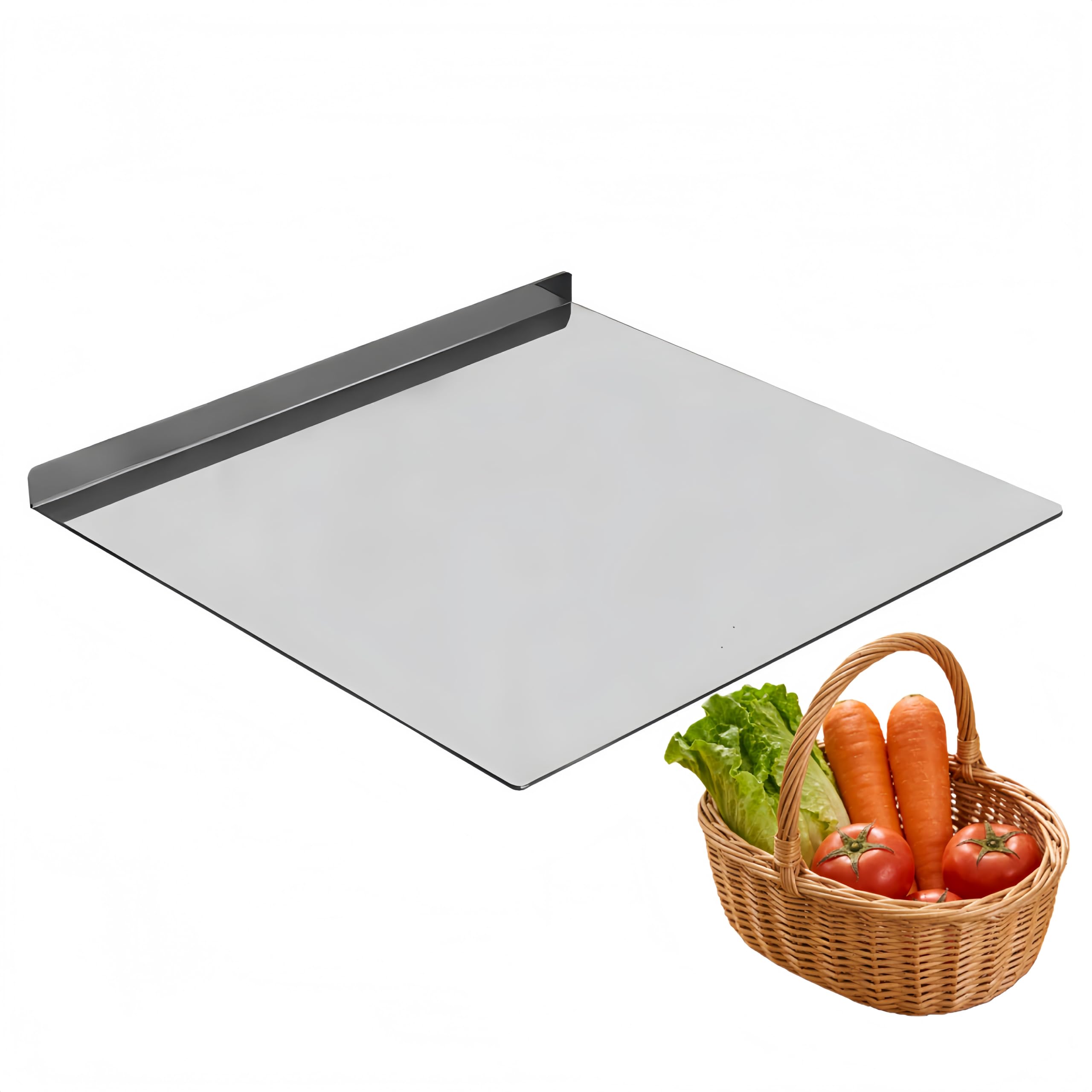 Tabla de corte LYRHSDB, superficie de acero inoxidable grande para cortes precisos.