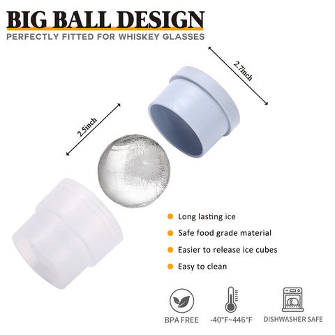 LYRION primer-plano-bolas-hielo, detalle premium para enfriar bebidas.