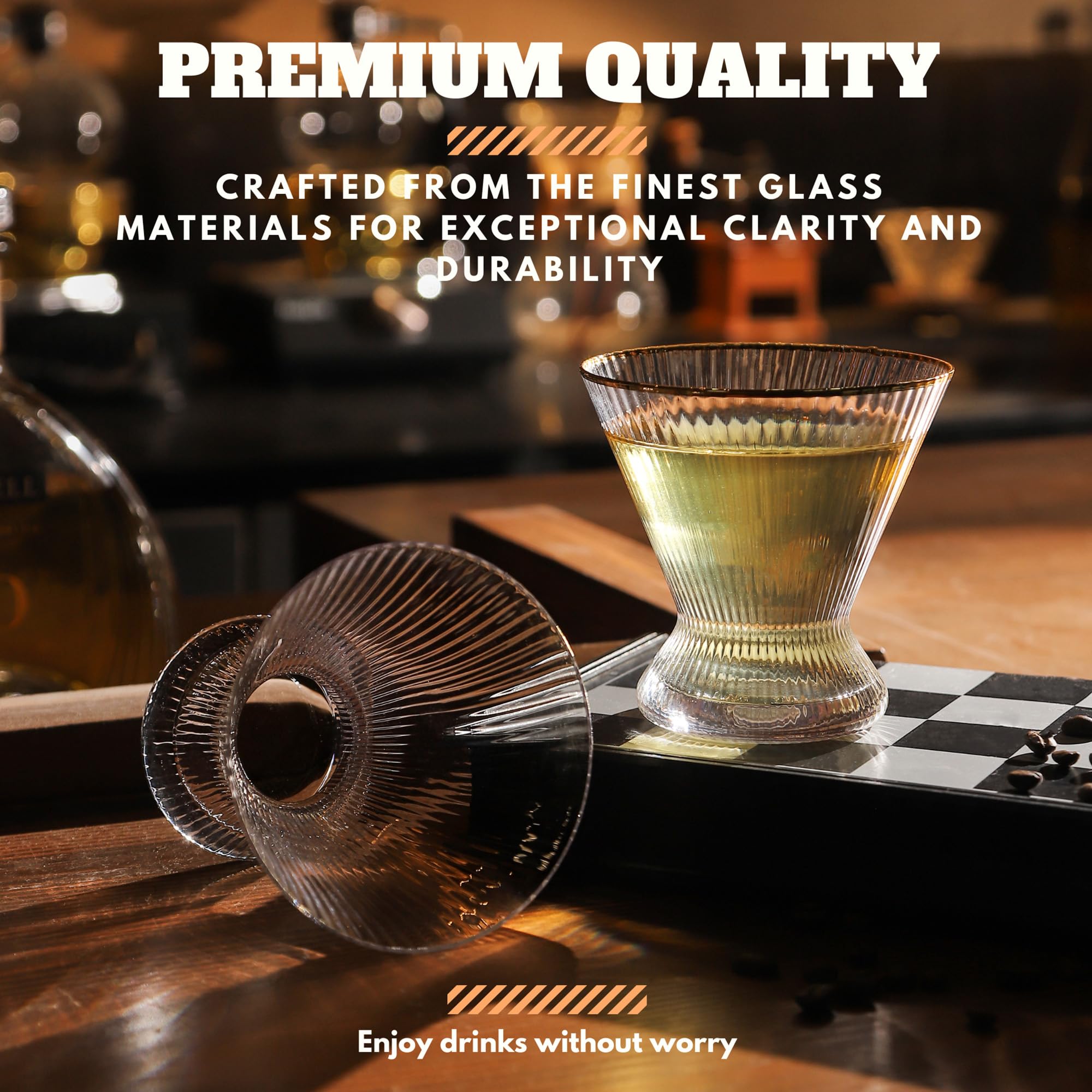 Copas Lysenn martini, capacidad de 10 oz para cócteles