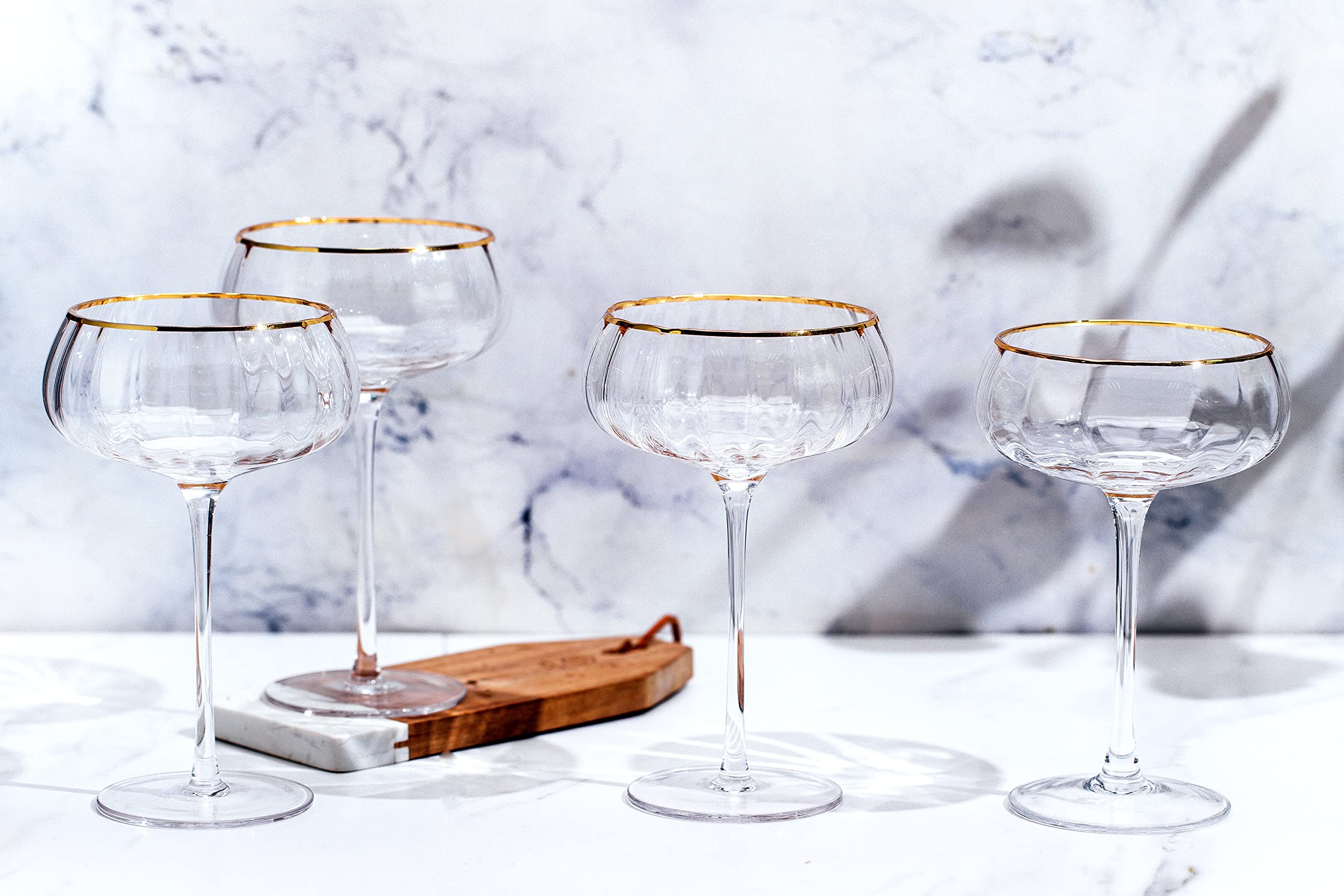 Juego regalo Lysenn de copas coupe, apto para fiestas y celebraciones.