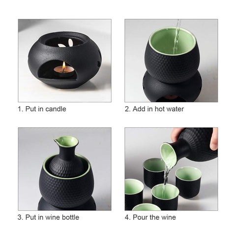 Lyty-jarro-calentador-sake: jarro para mantener caliente el sake durante la experiencia.