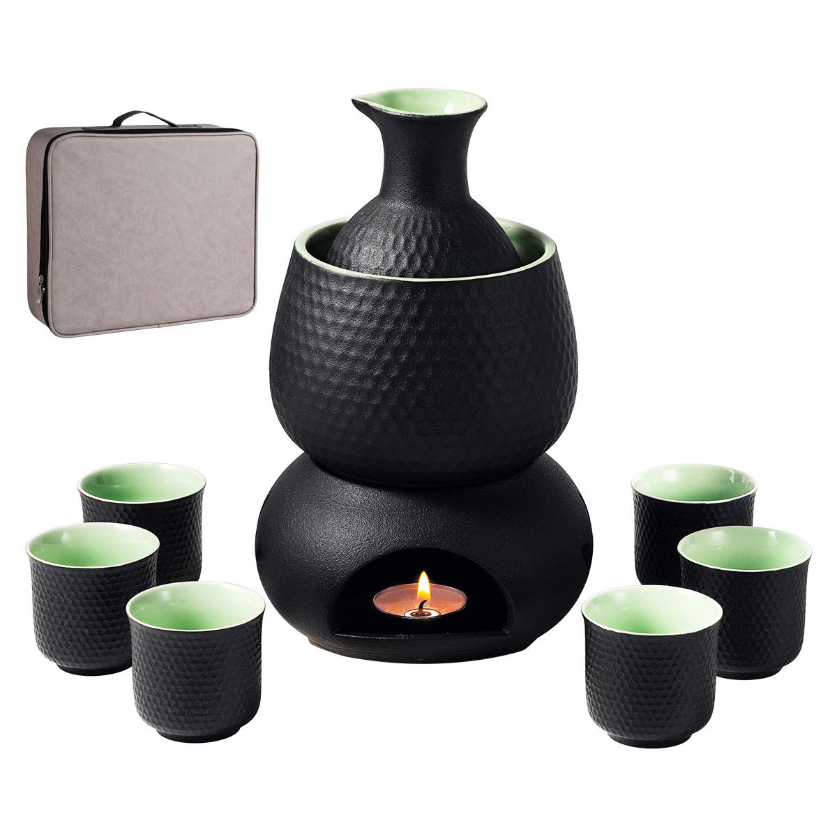 Lyty juego-sake-ceramico-completo: ideal para degustar sake en casa con estilo.