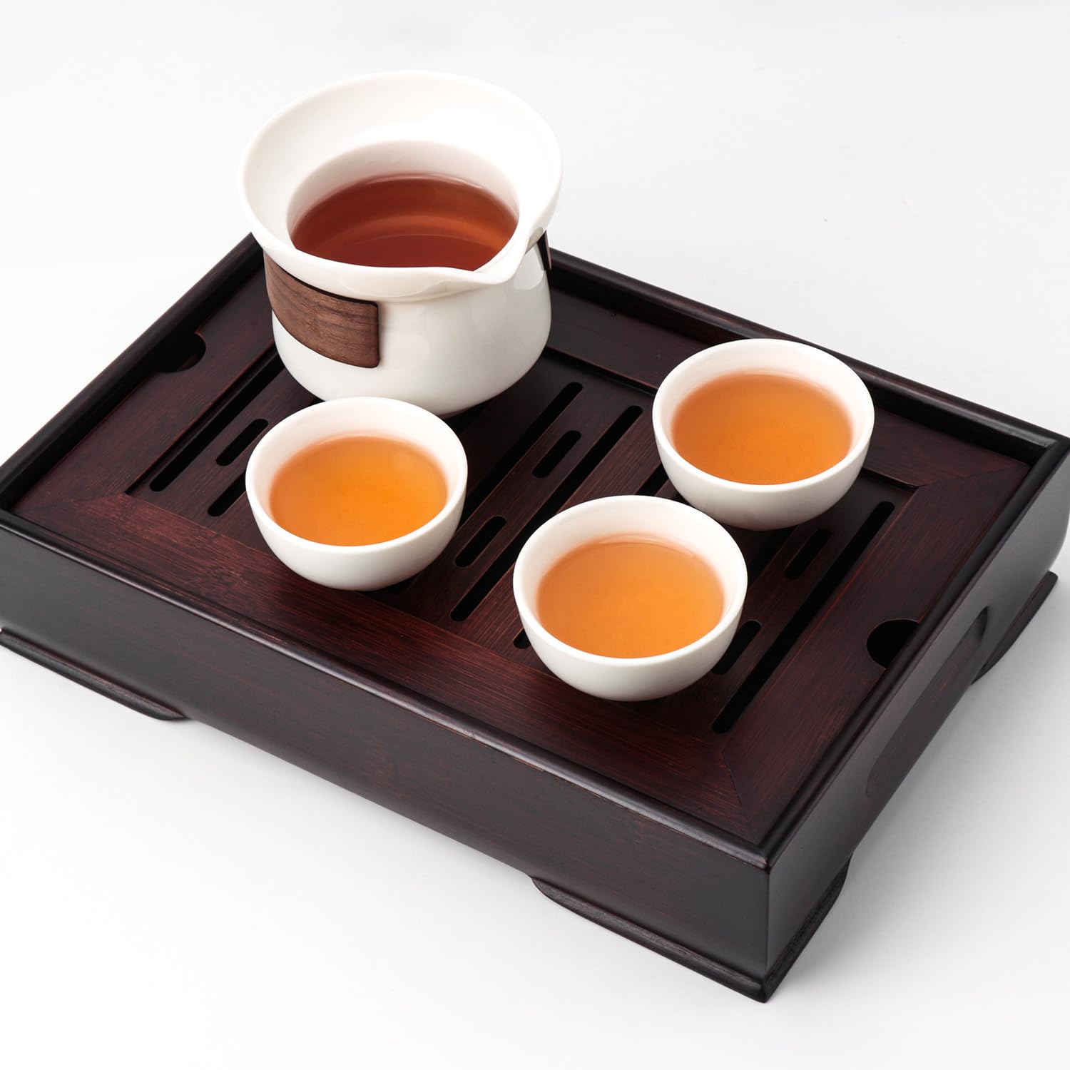 Lyty mini bandeja te chino 11x7, textura madera, uso diario para Gongfu.