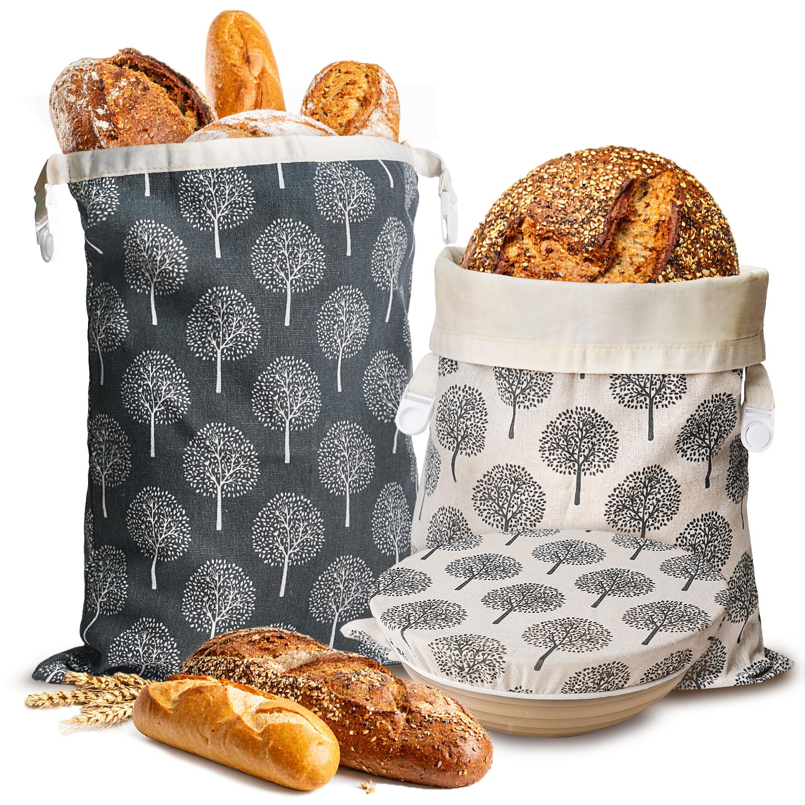 Lyvhoris bolsa pan con cera de abejas para conservar frescura