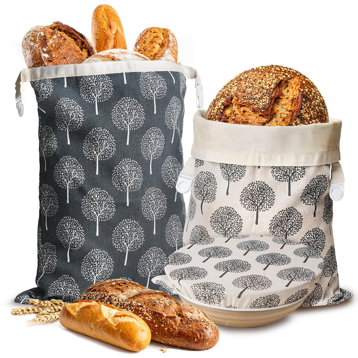 Lyvhoris bolsa pan con cera de abejas para conservar frescura