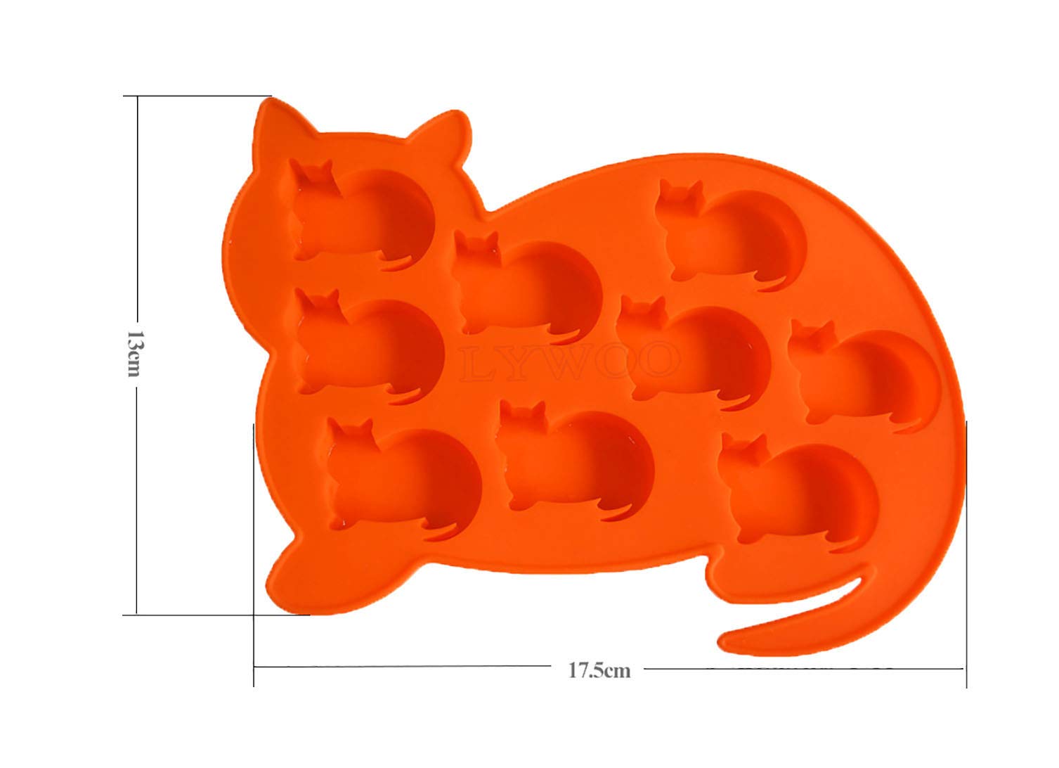 LYWOO bandeja dimensiones 175x130mm, forma gatito para bebidas