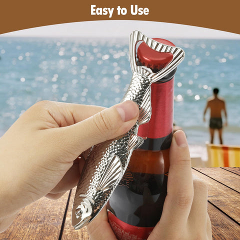 LYWUU abrebotellas pez diseño único para amantes de la pesca.