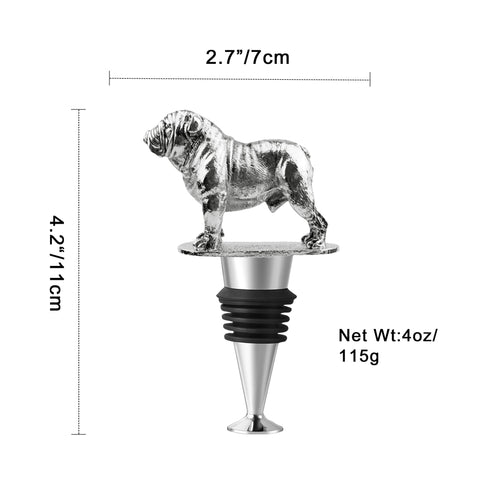 LYWUU Bulldog detalle facial, tapa de botella atractiva para cualquier ocasión