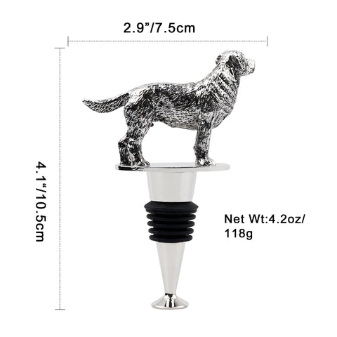 Detalle del diseño Labrador en tapón de LYWUU.