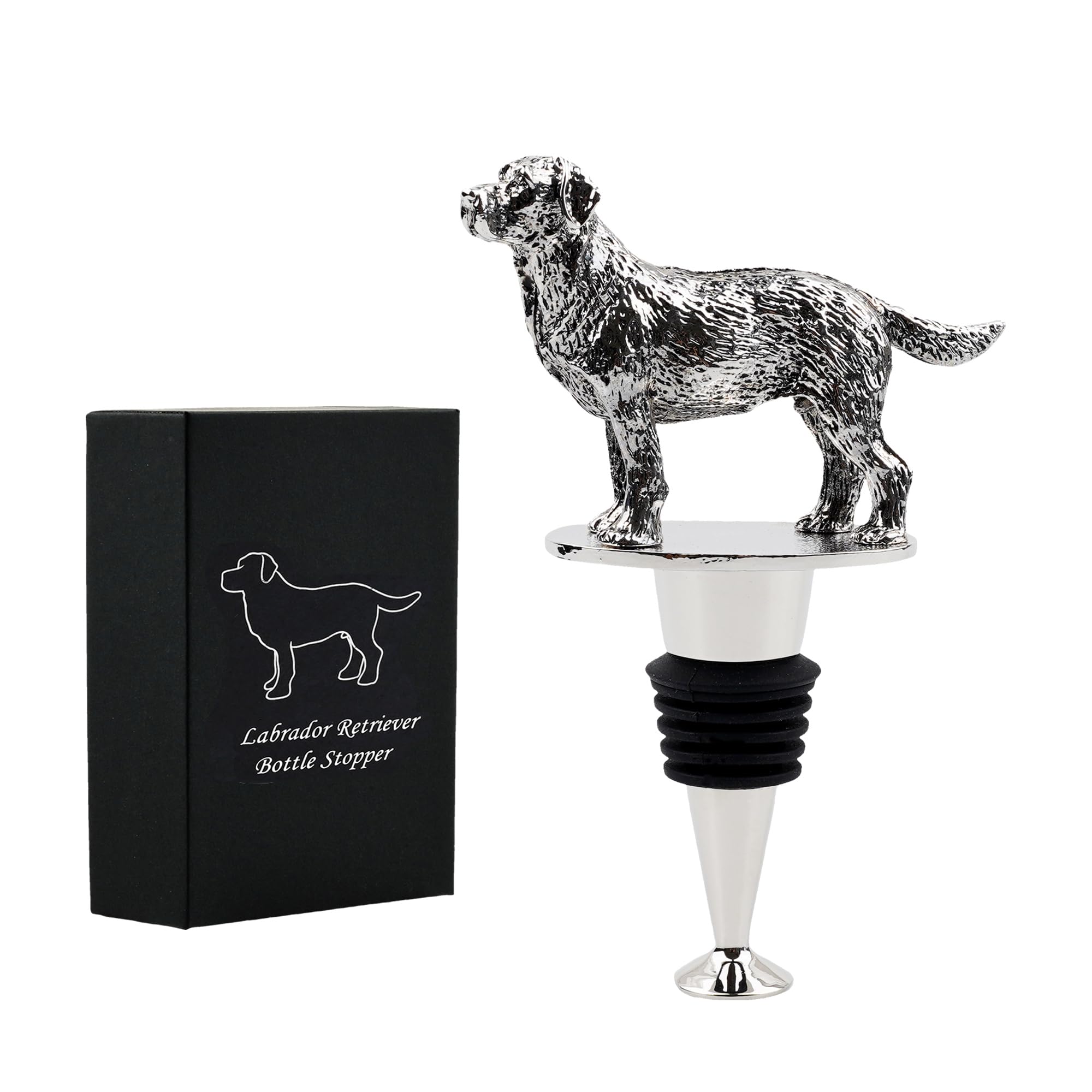 Tapón Labrador de LYWUU para conservar el vino con estilo y seguridad.