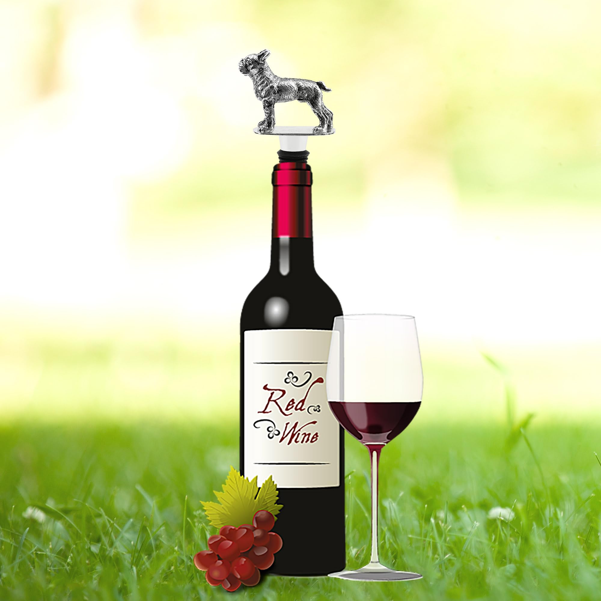 LYWUU tapón con silicona alimentaria, mantiene la frescura del vino.