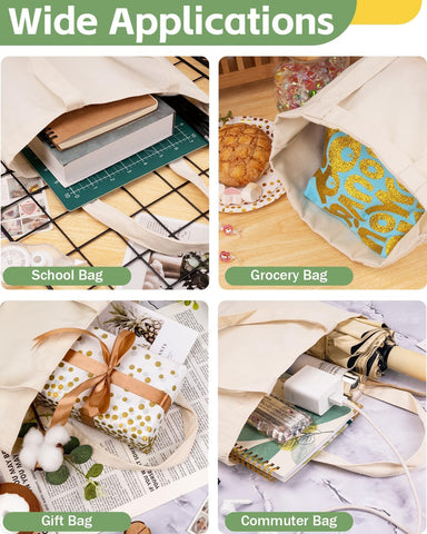 Lzerking bolsa canvas para impresión sublimación, ideal para personalizar regalos.