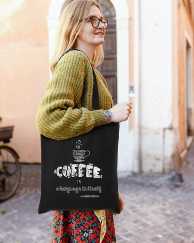 Lzerking bolsa tote, tejido 10oz mezcla poliéster–algodón, duradero y reutilizable.