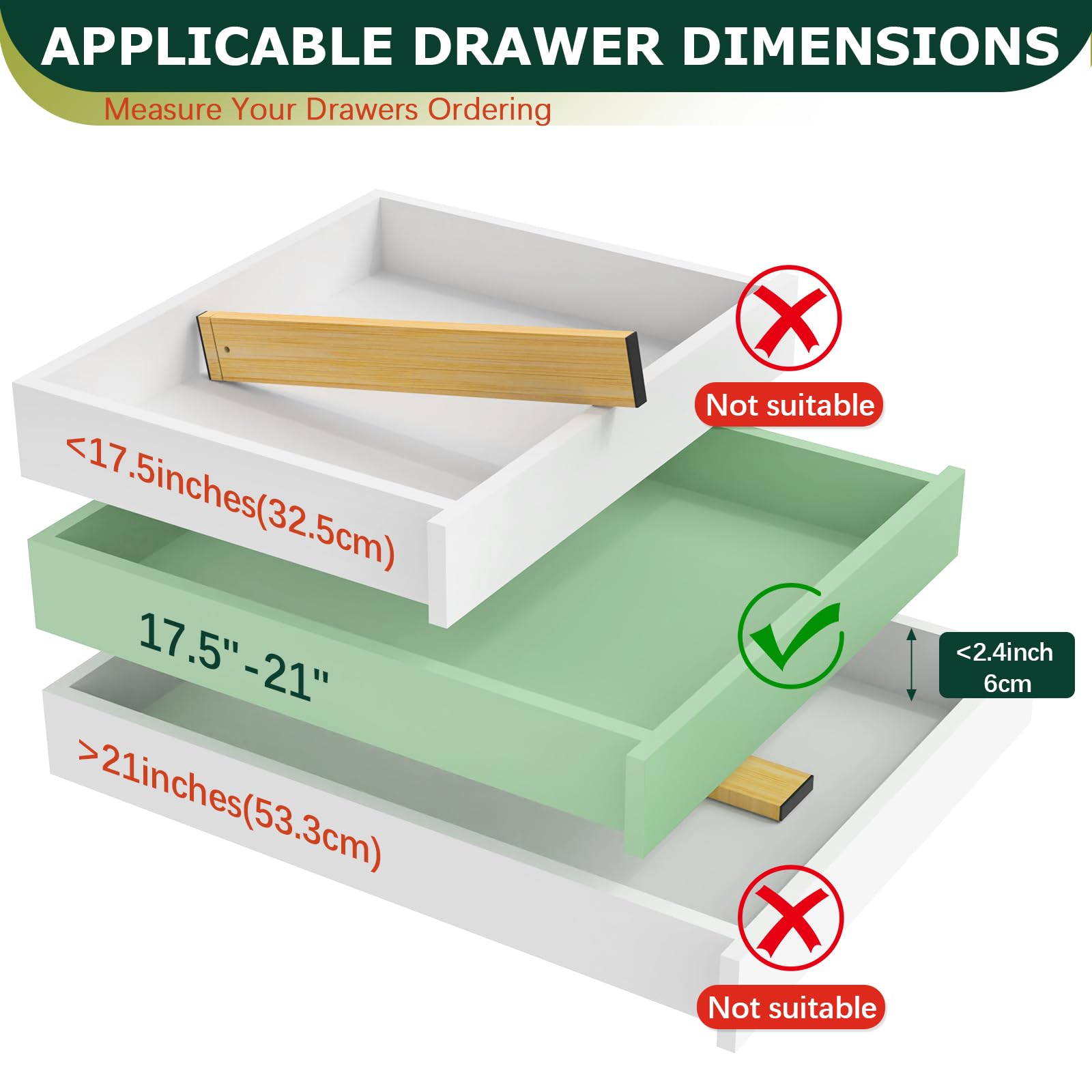 Divisores Lzerking en baño o dormitorio para cosméticos y accesorios.