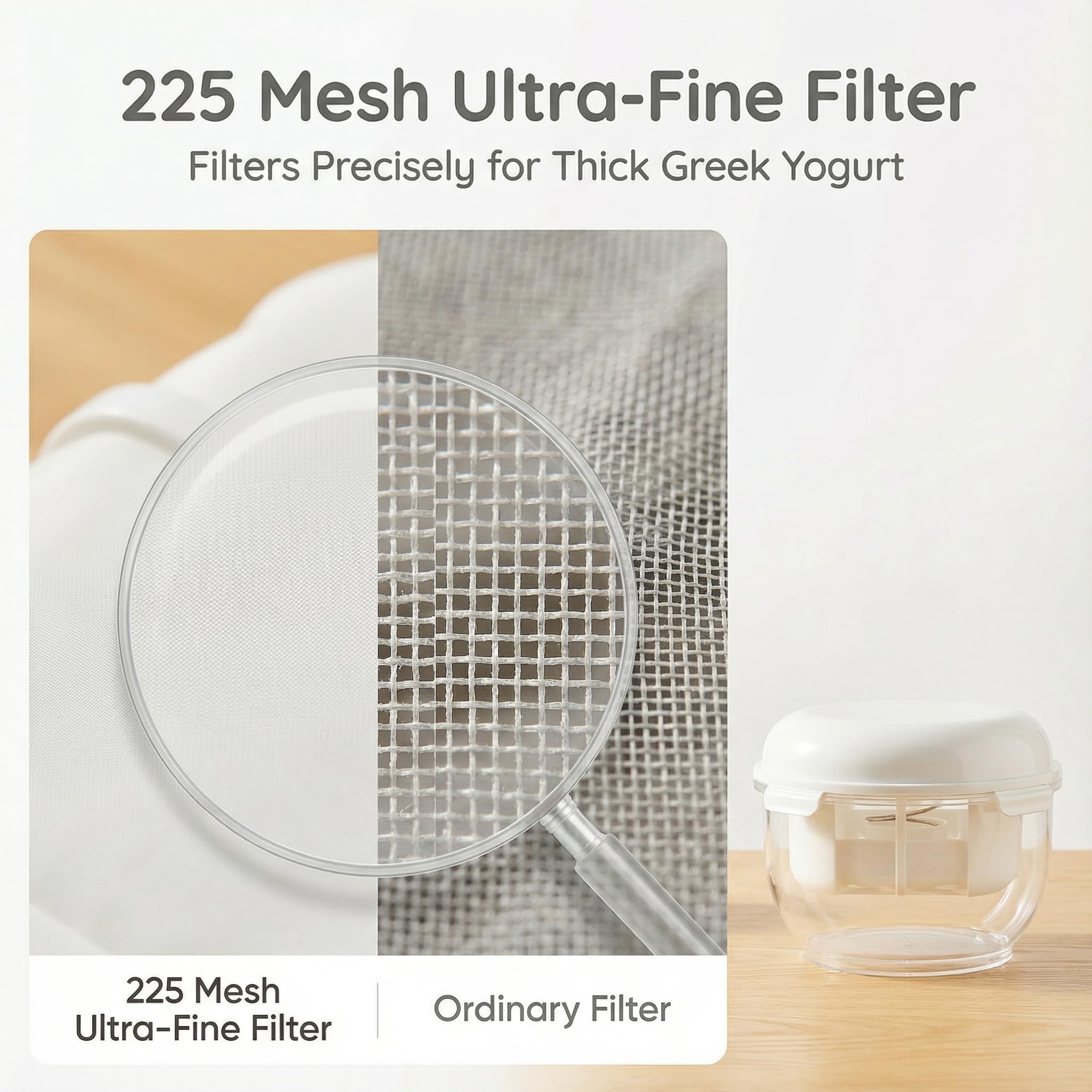 LZLOOK recipiente doble 2 QT ideal para almacenar y servir yogur griego en frío