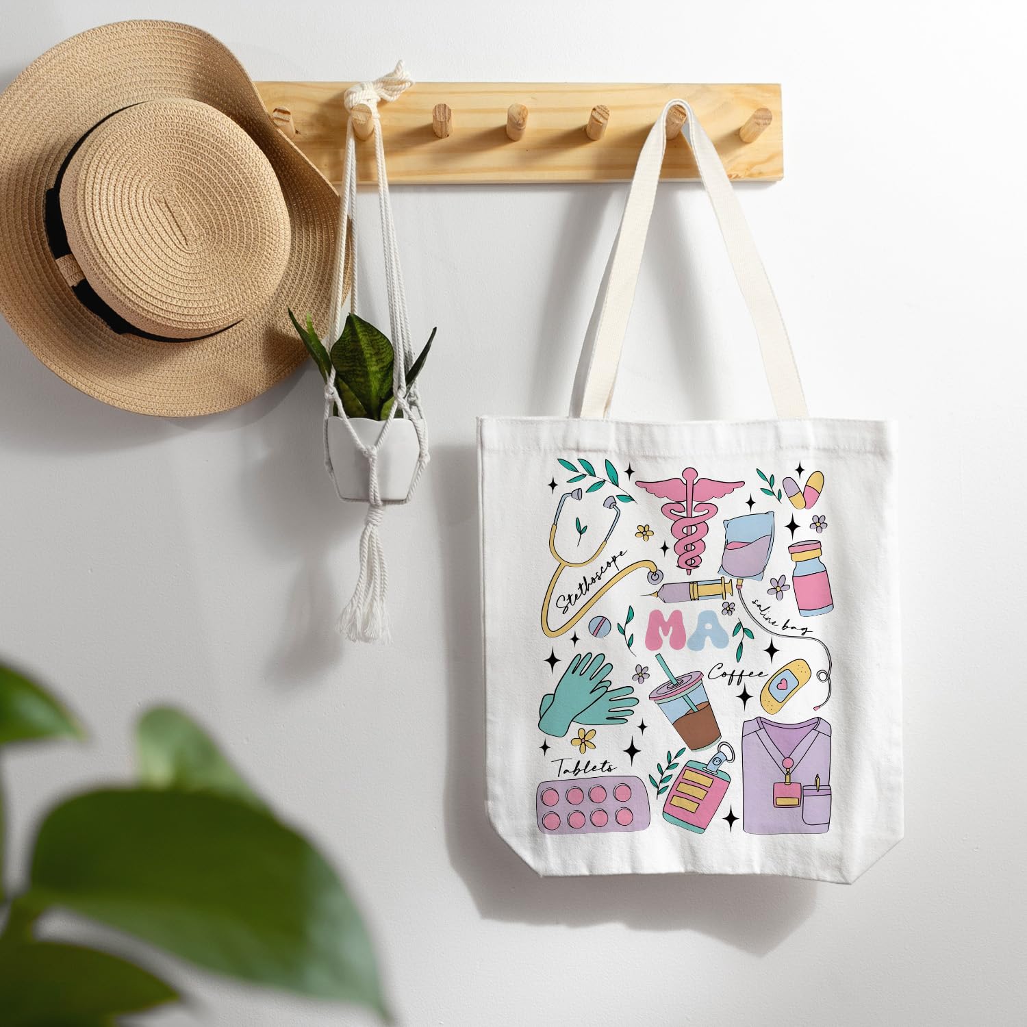 Asas de hombro de 22 cm en la bolsa tote LZYRF, cómoda.