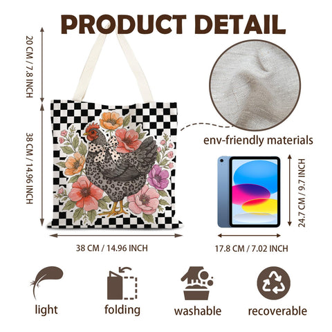 Bolsa tote LZYRF con diseño artístico, añade estilo a tus salidas y regalos.