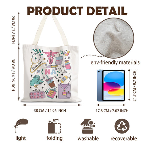Impresión gráfica audaz en la bolsa tote LZYRF, para un estilo distintivo.