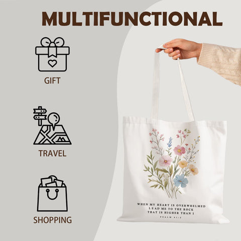 LZYRF bolsa tote para compras y libros, versátil para mercado y viaje.