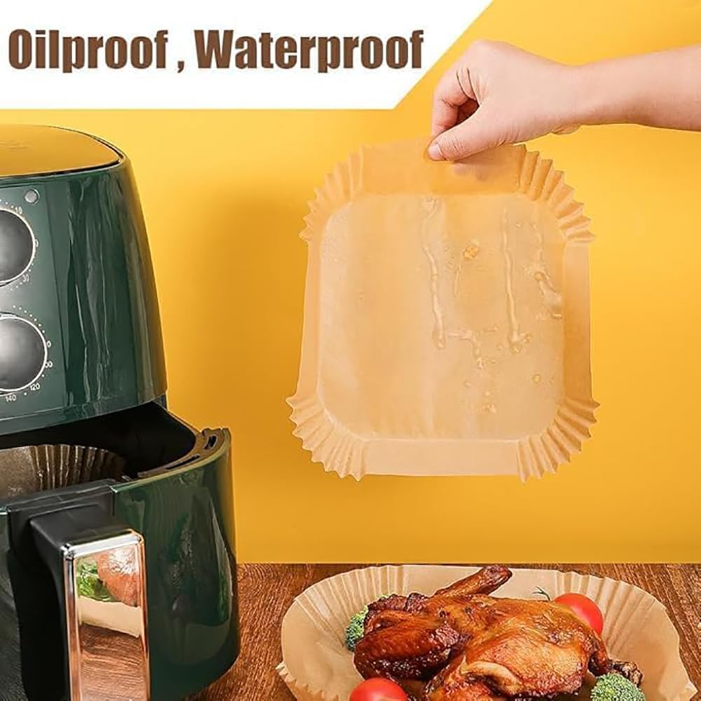 M-bestl forro-sin-pegar para freidora-de-aire-8-pulgadas: limpieza rápida tras cocinar.