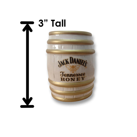Vaso individual Jack Daniel's, acabado barril para degustación en casa.