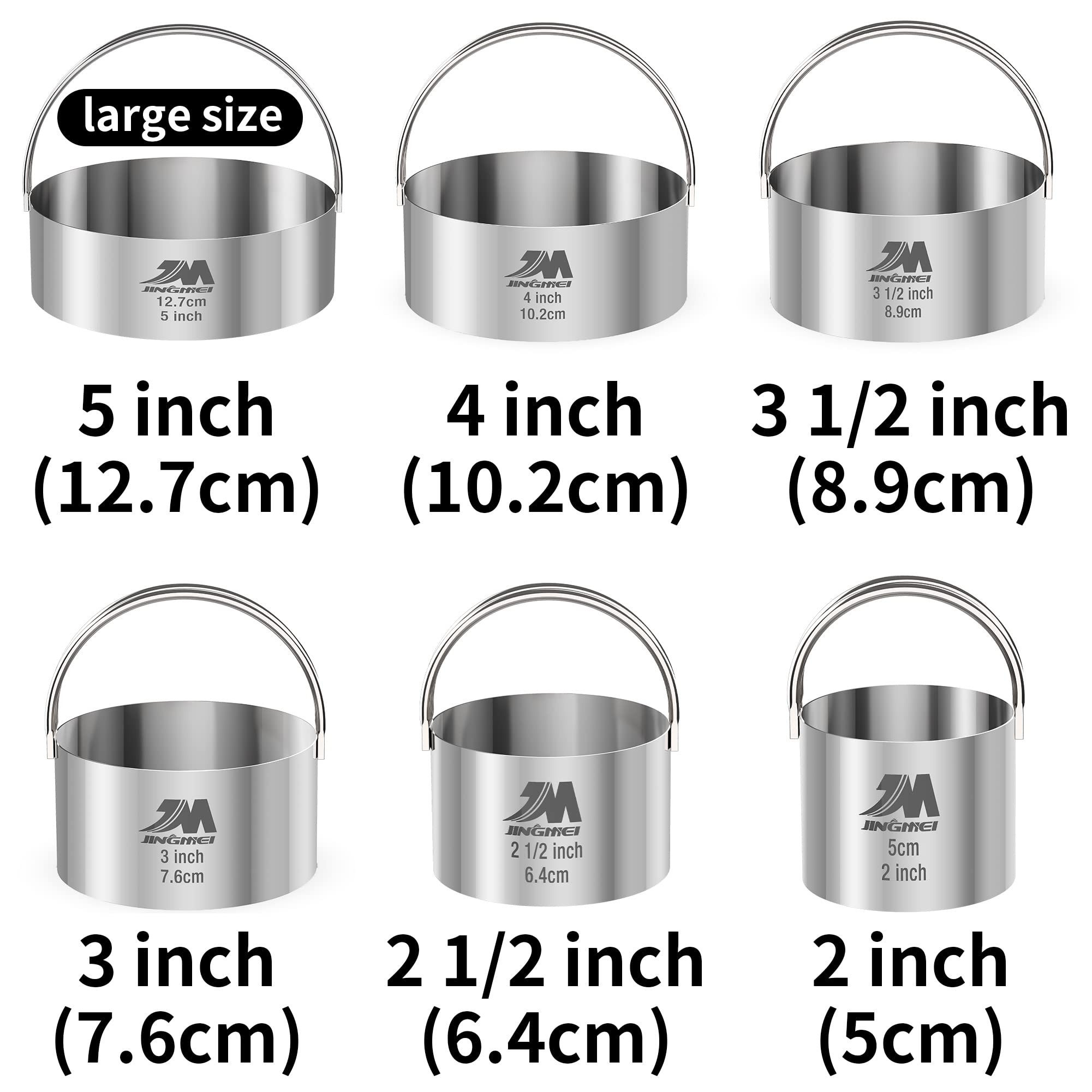 M JINGMEI cortador circular de 3 pulgadas para galletas idénticas
