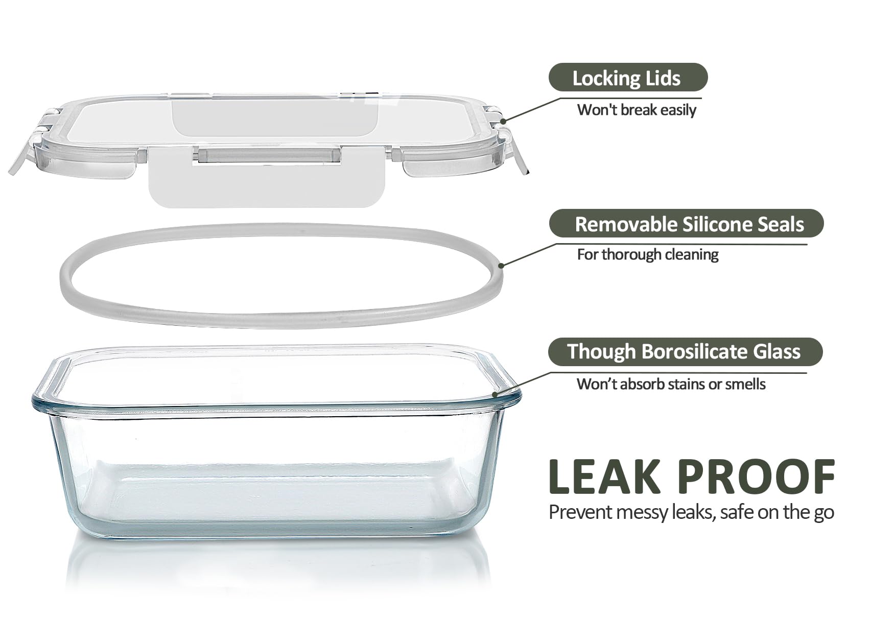 M MCIRCO: vidrio borosilicato resistente, apto para microondas y horno.