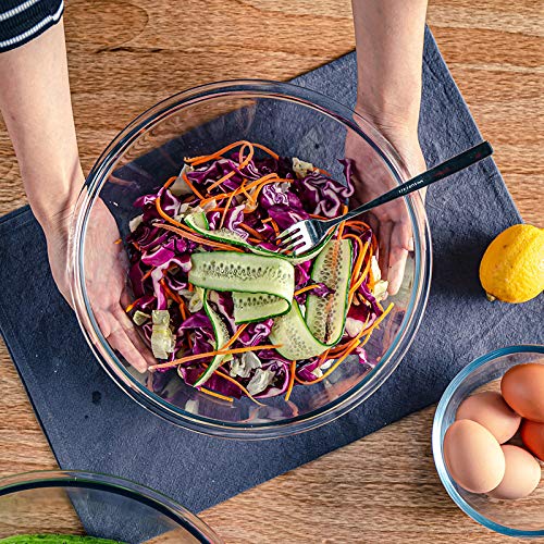 Ensaladera de vidrio M MCIRCO para almacenamiento de alimentos en congelador