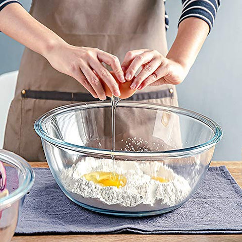 Ensaladera de vidrio M MCIRCO para preparación de comidas y mezclas