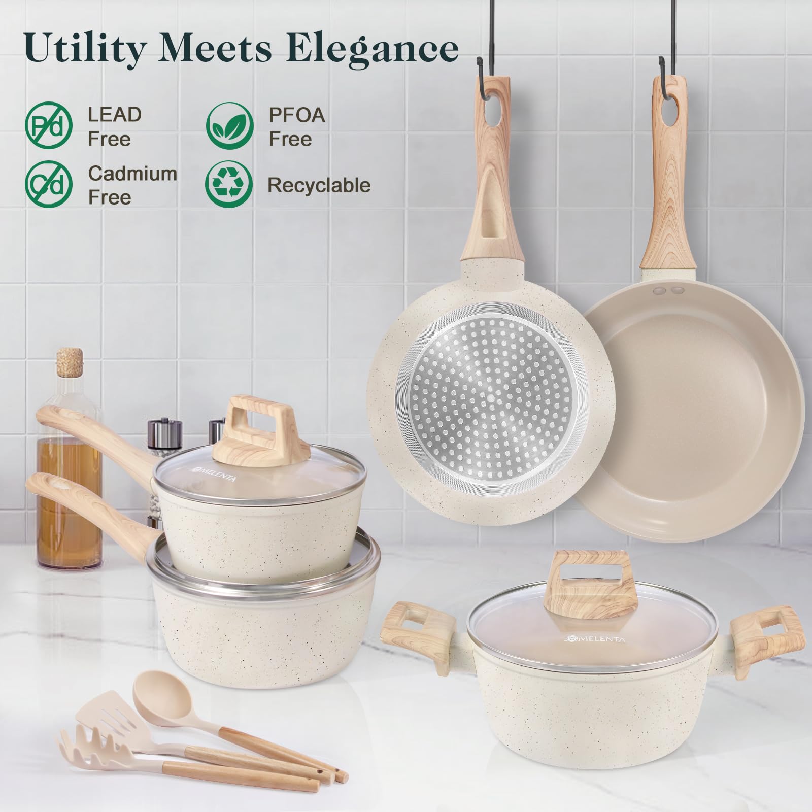 Cazo 2 qt con tapa M MELENTA para caldos y cremas