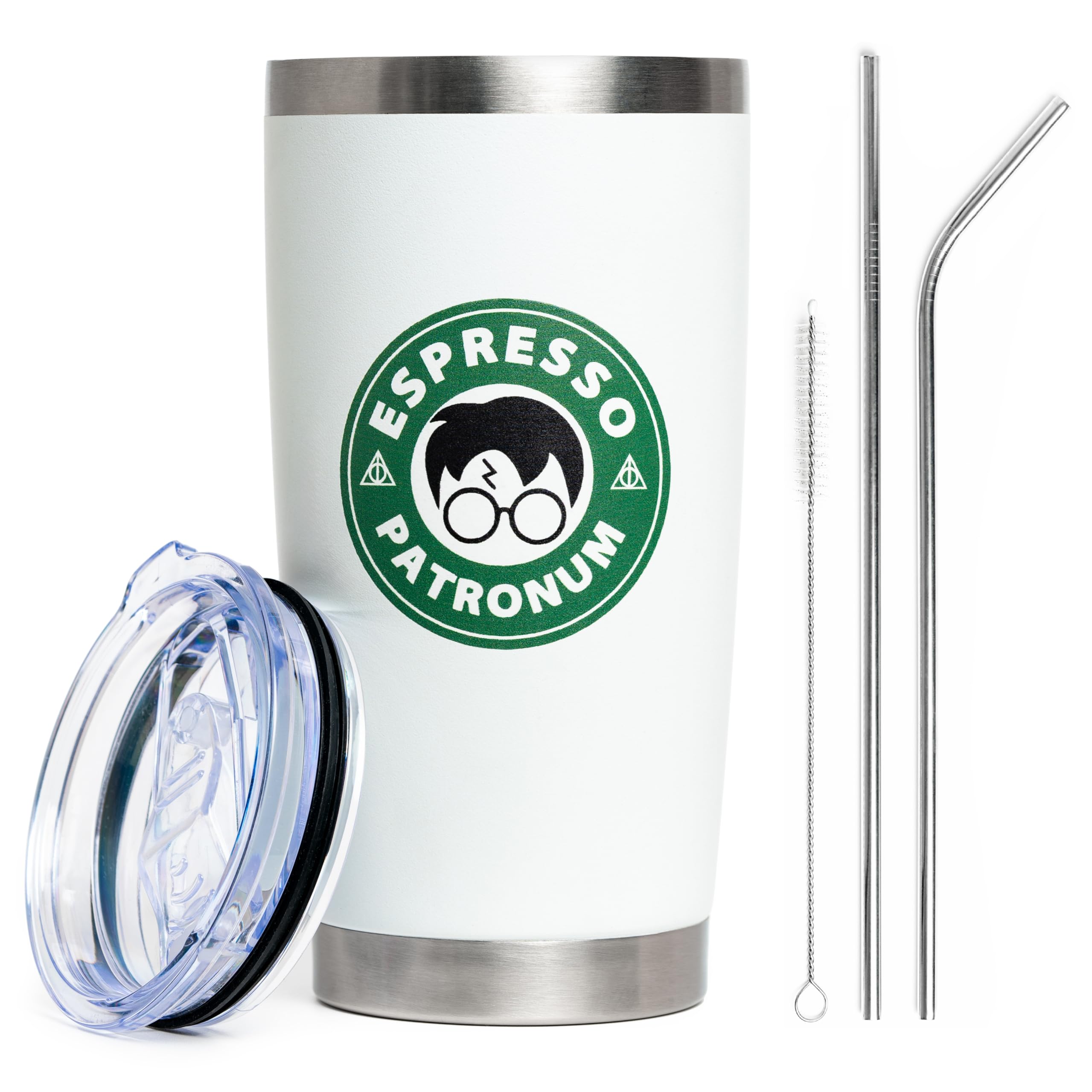 Vaso térmico Maako Espresso Patronum 20onzas blanco para mantener bebidas a temperatura.