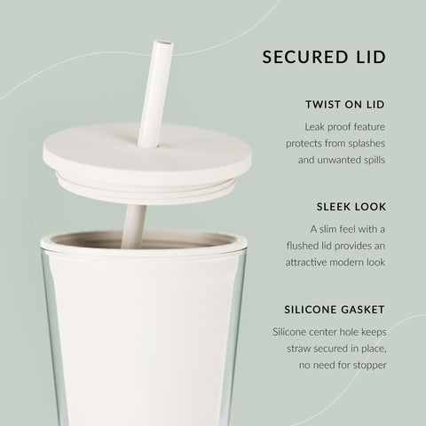 Maars Classic Tumbler con doble pared mantiene frías las bebidas por más tiempo.